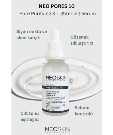 NEOSKIN Pore Tightening Anti-Blackhead and Anti-Acne Serum (10% NIACINAMIDE ZINCPCA SALICYLIC ACID) - Buy Online on GoSupps.com