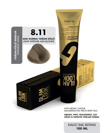 glam look Glamlook Light Blonde Intense Ash 8.11 100 ml Permanent Hair Dye - Buy Online on GoSupps.com
