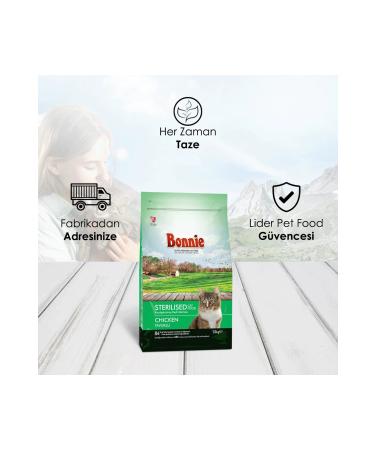 Bonnie Sterilized Chicken Cat Food 1.5 Kg X 2 Pieces - Buy Online on GoSupps.com