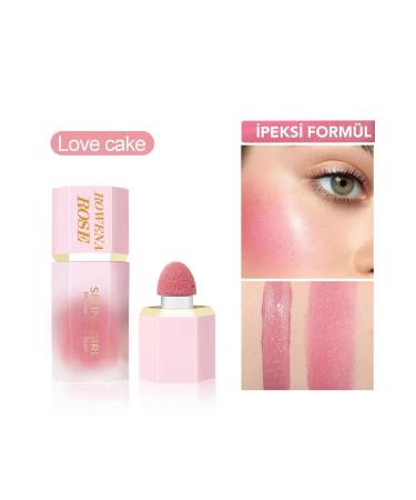 ROWENAROSE Intensely Pigmented Liquid Blush (Love Cake) Natural Look - Buy Online on GoSupps.com