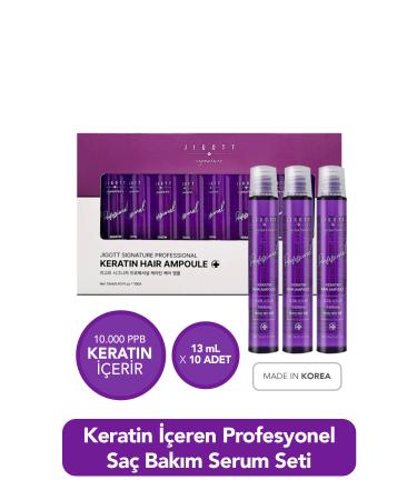 Jigott Keratin Concentrated Hair Care Serum Set Jigott Professional Keratin Hair Ampoule 13ml x 10Pcs