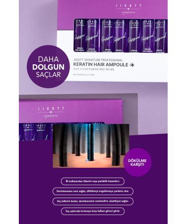 Jigott Keratin Concentrated Hair Care Serum Set Jigott Professional Keratin Hair Ampoule 13ml x 10Pcs - Buy Online on GoSupps.com