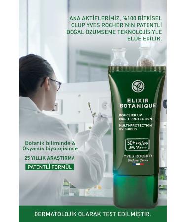 Yves Rocher Herbal Antioxidant Elixir Botanique Anti-Blemish 50SPF Face Sunscreen-Vitamin E-30ml - Buy Online on GoSupps.com
