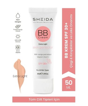 Sheida Bb Cream Extra Light (EXTRA LIGHT COLOR) Spf 30 Perfect Coverage