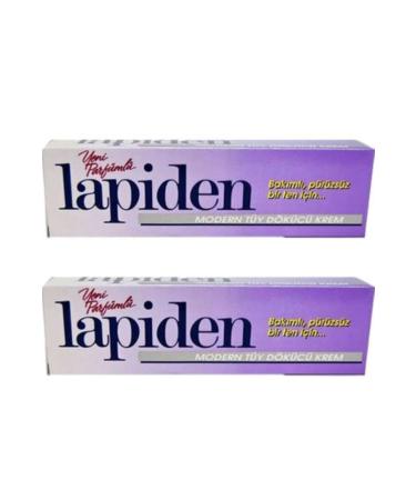 Lapiden hair removal cream perfumed 2 pack