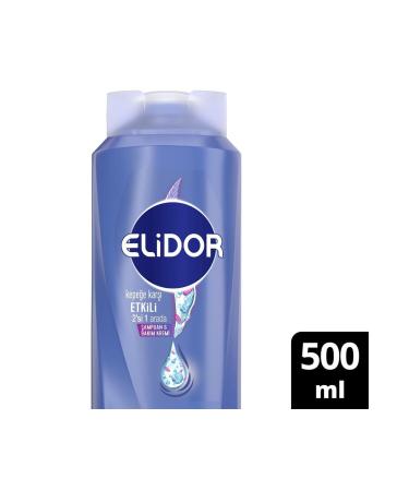 Elidor 2 in 1 Shampoo and Cream Effective Against Dandruff 500 Ml 4 Pieces - Buy Online on GoSupps.com