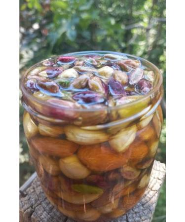 ALEP Natural pure honey with nuts 500gr