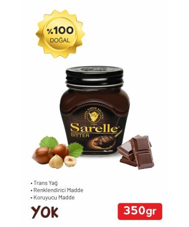 Sarelle Bitter Hazelnut Paste 350 G - Buy Online on GoSupps.com