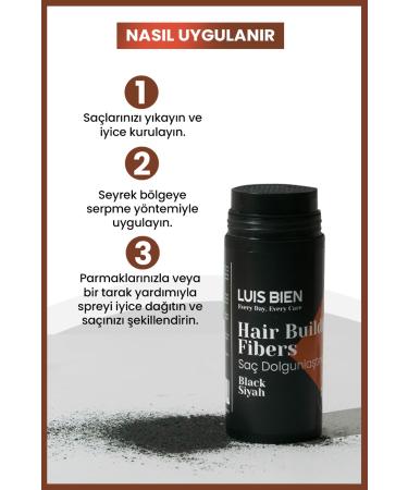 Luis Bien Hair Volumizing Powder Fiber- Brown 8681967480771 - Buy Online on GoSupps.com