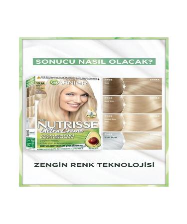 Garnier Nutrisse Intense Nourishing Permanent Creme Hair Dye 10.1a Extra Light Ash Blonde - Buy Online on GoSupps.com