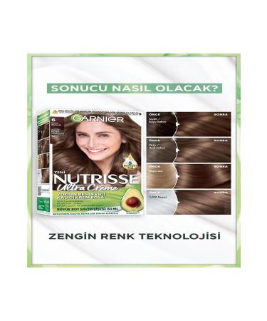 Garnier Nutrisse Intense Nourishing Permanent Cream Hair Dye 6 Dark Blonde - Buy Online on GoSupps.com