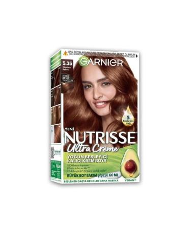 Garnier Nutrisse Intense Nourishing Permanent Cream Hair Dye 5.35 Chocolate Brown