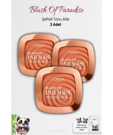 L'Oreal Paris 3 Pieces Loreal Paris Blush Of Paradise Blush Peach Tone and ROSIE