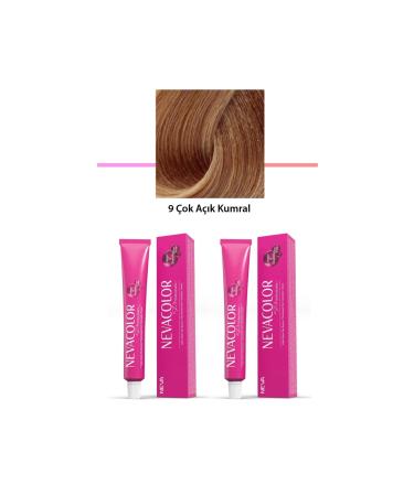 Skygo 2 Set Premium 9 Very Light Blonde - Permanent Cream Hair Dye 2 X 50 g Tube