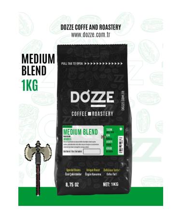Dozze 1kg Medium Blend Plus (3 Types of Arabica) Beans