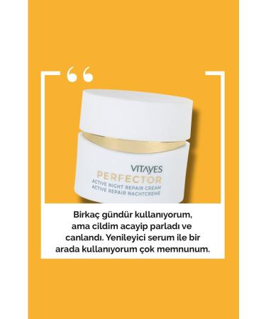 VITAYES Anti-Aging Intensive Moisturizing Night Skin Care Cream - Effective Formula Stimulating DNA Repair - Buy Online on GoSupps.com