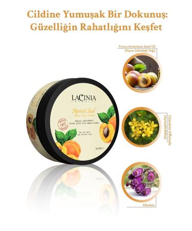 Lacinia Apricot Kernel Oil Skin Care Cream 150 ml Suitable for Hand Face and Body Care - Buy Online on GoSupps.com