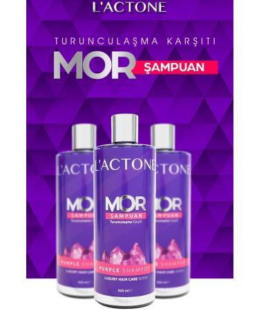 L'ACTONE Purple Shampoo 2 Piece Set 500 ml / Anti-Orange Purple Shampoo - Buy Online on GoSupps.com