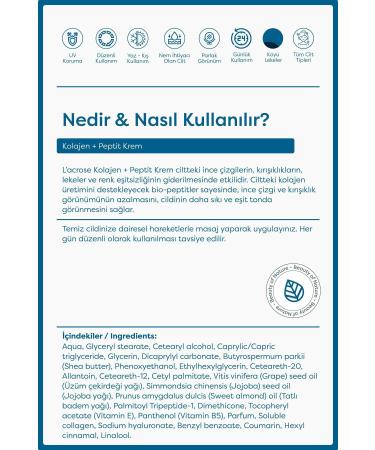 L'ACROSE Collagen + Peptide Cream - Collagen Peptide Cream - 30 ML - Buy Online on GoSupps.com