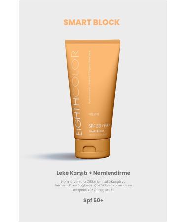 EIGHTH COLOR Smart Block - Anti-Stain Very High Protection Face Sun Cream - Spf 50 50ml