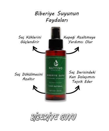 NATTIVO Rosemary Water 0 Natural Hair Growth Tonic Effective Against Hair Loss Domestic Production - Buy Online on GoSupps.com