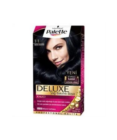Palette Delux Hair Dye 1-1 Night Blue (SINGLE)
