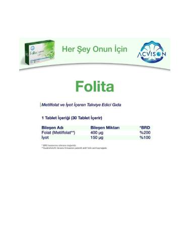 Acvison Folita 30 Tablet - Buy Online on GoSupps.com