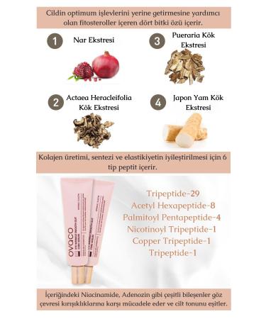 Ovaco Eye Contour Serum | Cream | 30ml | Salmon DNA | Collagen | Pomegranate | Adenosine - Buy Online on GoSupps.com