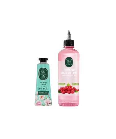 Ey p Sabri Tuncer Raspberry Vinegar & Hair Tonic 500 ml and Hand and Body Cream Magnolia Flower 50 ml