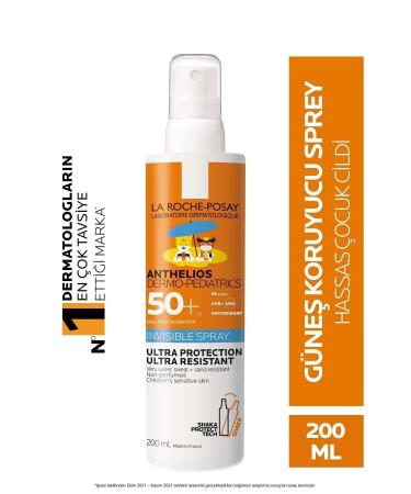 La Roche Posay ANTHEL OS XL SPF 50 HIGH PROTECTION CHILDREN'S FACE AND BODY SUN SPRAY 200 ML. D.CENTER684