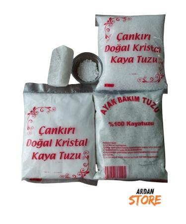 ARDAN 4-Pack ank r Crystal Rock Salt Foot Care Salt Ground Table Salt (1 KG) and Salt Soap.