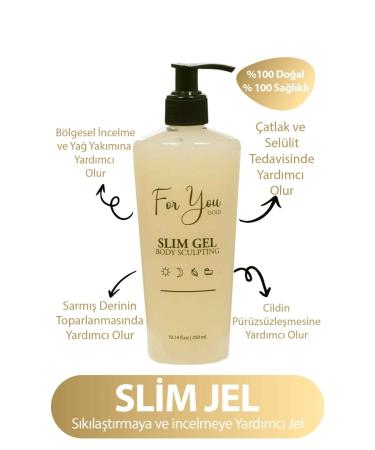 For You Gold Slim Gel Slimmer - Firming - Fat Burner - Regional Slimming - Anti-Stretch and Cellulite Cream (single) - Buy Online on GoSupps.com