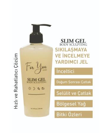 For You Gold Slim Gel Slimmer - Firming - Fat Burner - Regional Slimming - Anti-Stretch and Cellulite Cream (single) - Buy Online on GoSupps.com