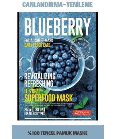 Dermal Renewing and Revitalizing Blueberry Mask for All Skin Types 25 gr