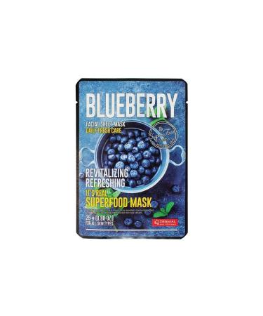 Dermal Renewing and Revitalizing Blueberry Mask for All Skin Types 25 gr - Buy Online on GoSupps.com