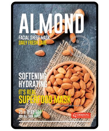 Dermal Moisturizer and Softener Superfood Almond Mask for All Skin Types 25 gr