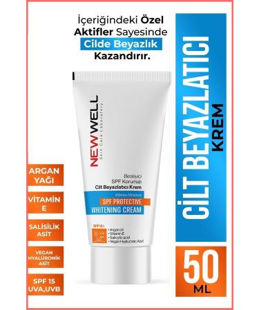 New Well Nourishing SPF Protected Skin Whitening Cream 50ML