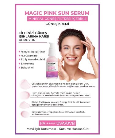 Bebak Skin Tone Equalizer Brightening High Protection +50 Factor Pink Sun Cream/Serum 30ml - Buy Online on GoSupps.com