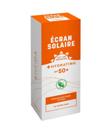 Sheida Ecran Solaire Face Sunscreen Spf 50 75 ml | Anti-Spot Moisturizer and Sunscreen - Buy Online on GoSupps.com