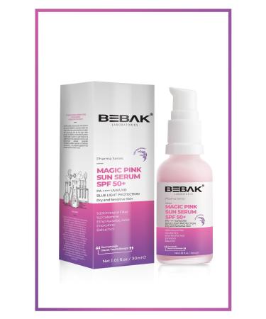 Bebak Skin Tone Equalizer Brightening High Protection +50 Factor Pink Sun Cream/Serum 30ml - Buy Online on GoSupps.com