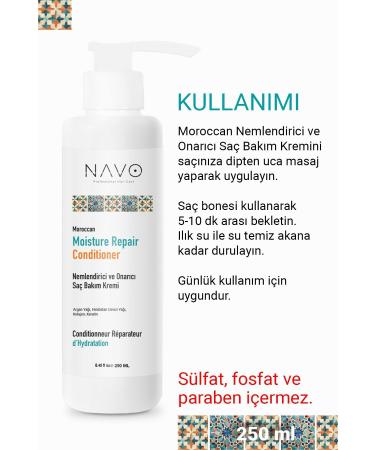 NAVO Moroccan Moisturizing and Repairing Hair Care Cream - Buy Online on GoSupps.com