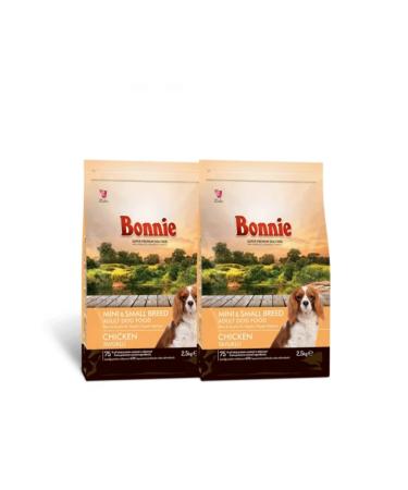 Bonnie Mini Small Breed Adult Dog Food 2.5 Kg X 2 Pieces