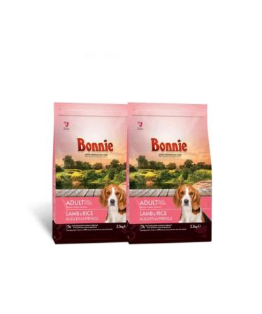 Bonnie Lamb and Rice Adult Dog Food 2.5 Kg X 2 Pieces