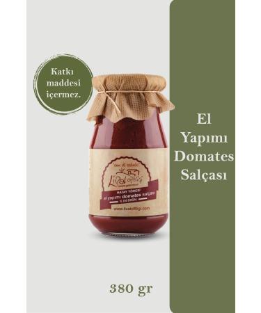 L VAL FARM Lival Hatay Handmade Tomato Paste 380 gr Glass