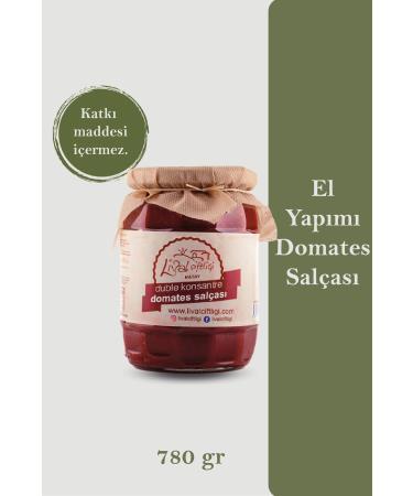 L VAL FARM Lival Hatay Handmade Tomato Paste 780 gr Glass