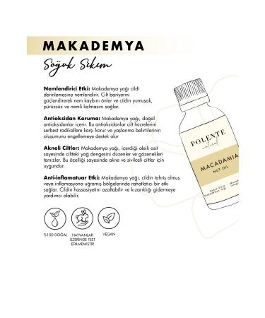 Polente Natural Macadamia Nut Oil - Cold Pressed (30 ML) - Buy Online on GoSupps.com