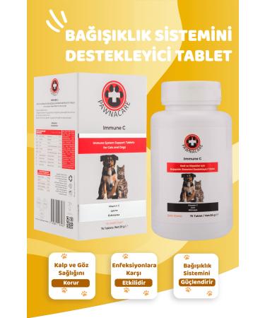 PAWNACARE Immune C Immune System Support Tablet for Cats and Dogs 75 Tablets