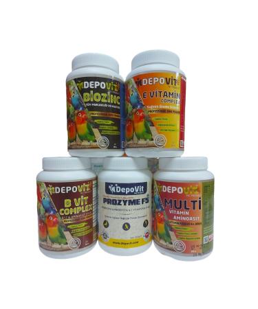 DEPOVIT 5-Piece Healthy Care Set for Cage Birds