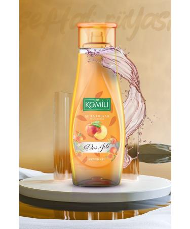 Komili Peach Dream Vegan Shower Gel Set of 4 - Peach and Summer Fruits Scented - 4 X 500 ML - Buy Online on GoSupps.com