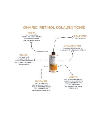 Gama Derma Retinol Collagen Repair Care Tonic 200 ml - Buy Online on GoSupps.com